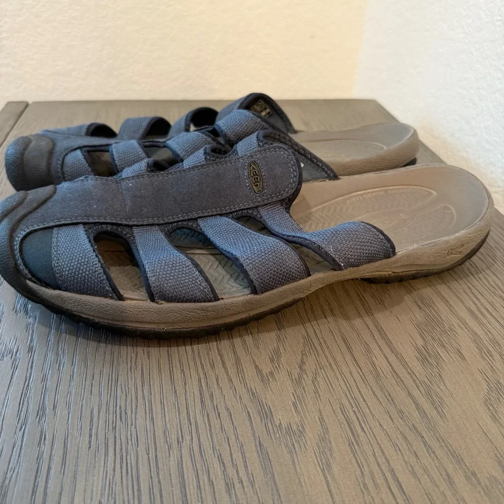 Keen‎ Arroyo II Mens Blue Leather Hybrid Slide Sandals 1016794 Size 13 US 47 EU
